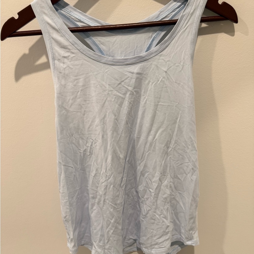 lululemon athletica Pale Blue Scoop Neck Tank Top
